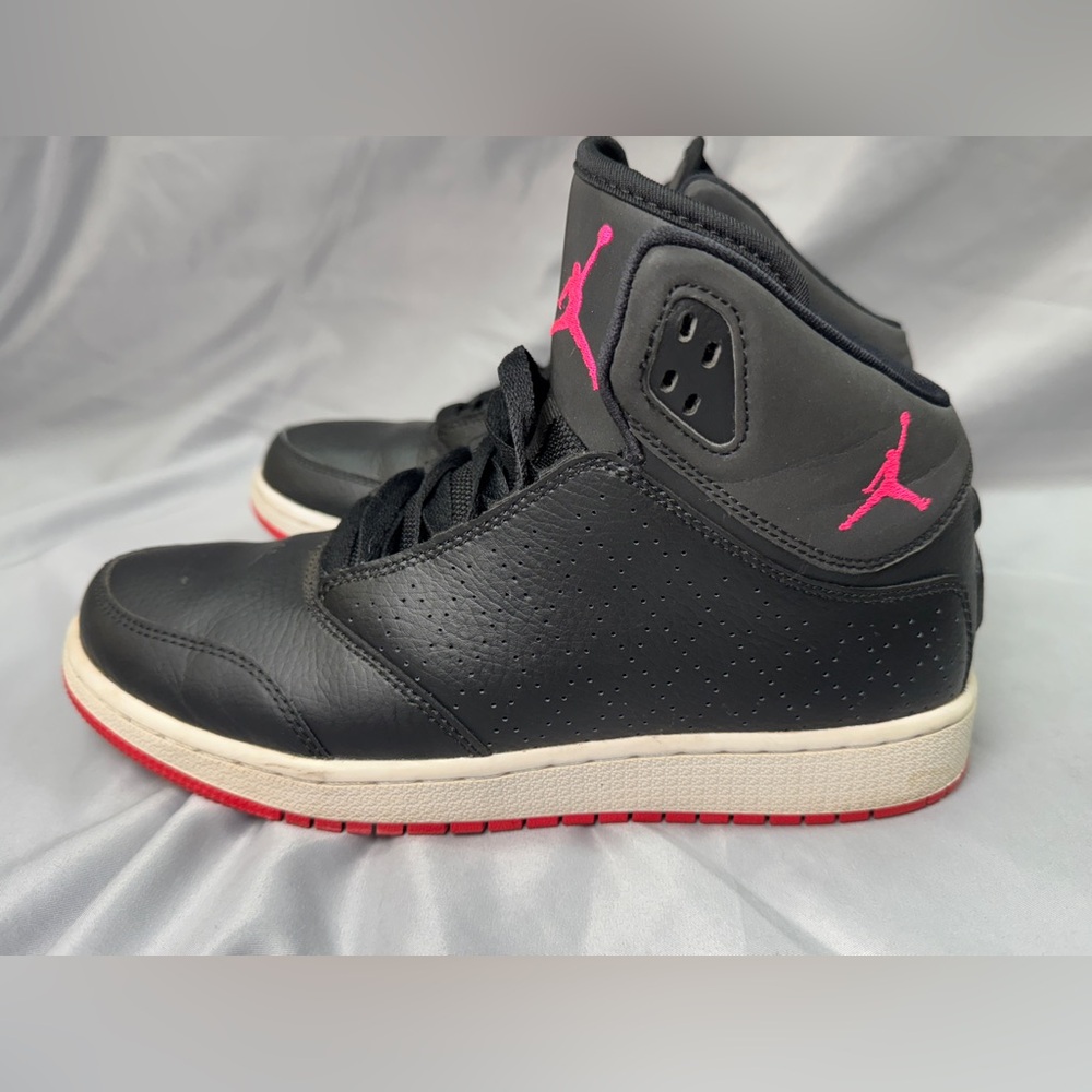 NIKE AIR JORDAN 1 FLIGHT 5 PREMIUM TRAINERS SNEAKERS SHOES KIDS 6Y BLACK